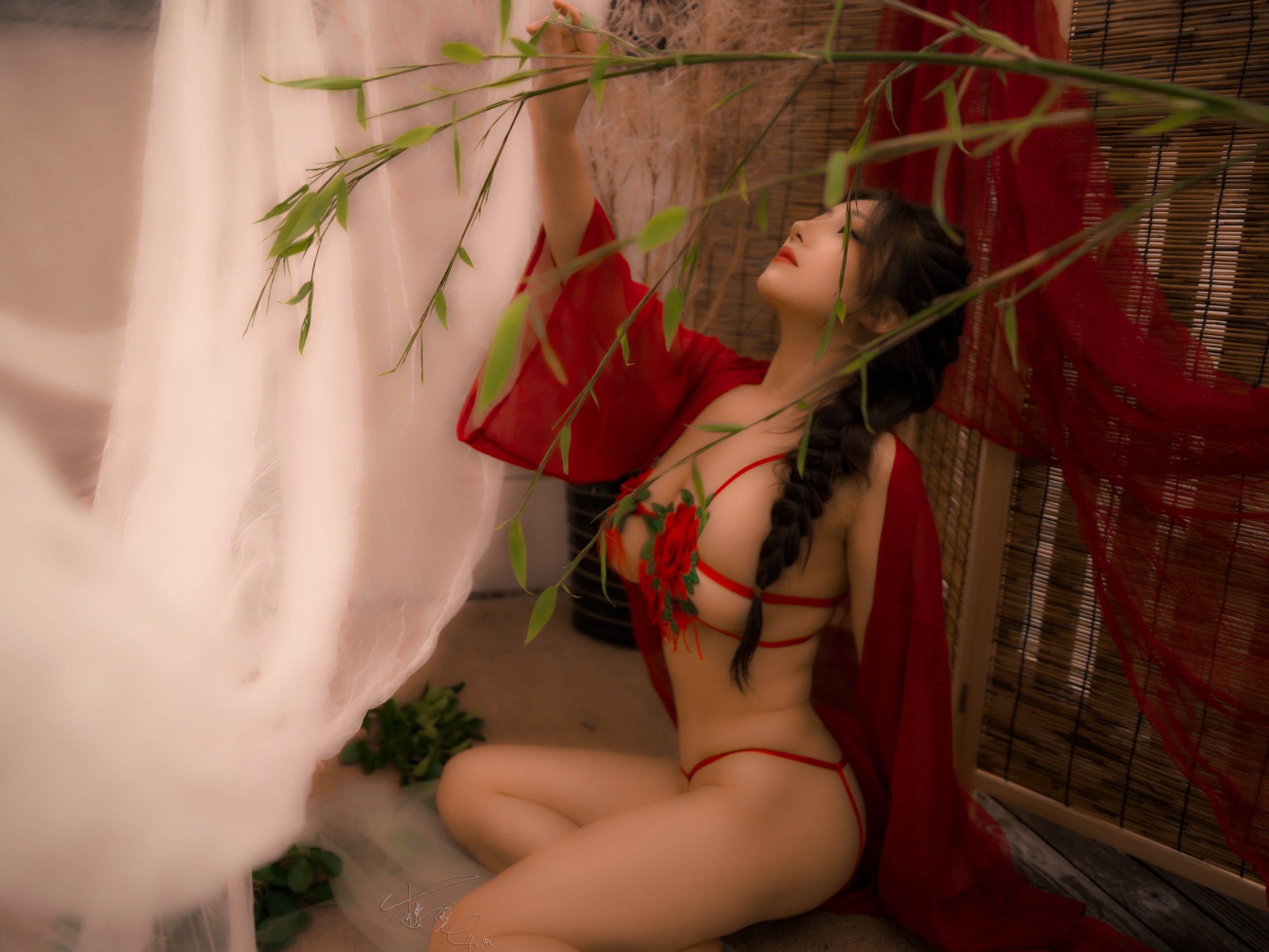 图片[1]-樱晚gigi – NO.056 粉丝群收费写真56-胭花[21P]-XikXak
